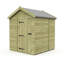 Total Sheds 7ft x 5ft Apex Garden Shed - Single Door - No Windows - Pressure Treated Timber - UK Manufactured