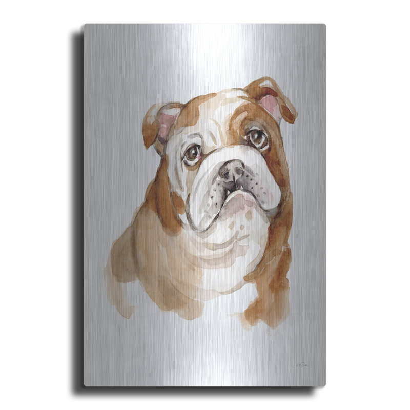 Winston Porter 'Dog Portrait 3' by Katrina Pete Metal Wall Art 36