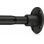 Tringle de douche robuste - tringle de rideau de douche industrielle fixée au mur pour salle de bain, placard, paravent, patio extérieur - tringle de douche réglable de 28 à 76 po - noir mat
