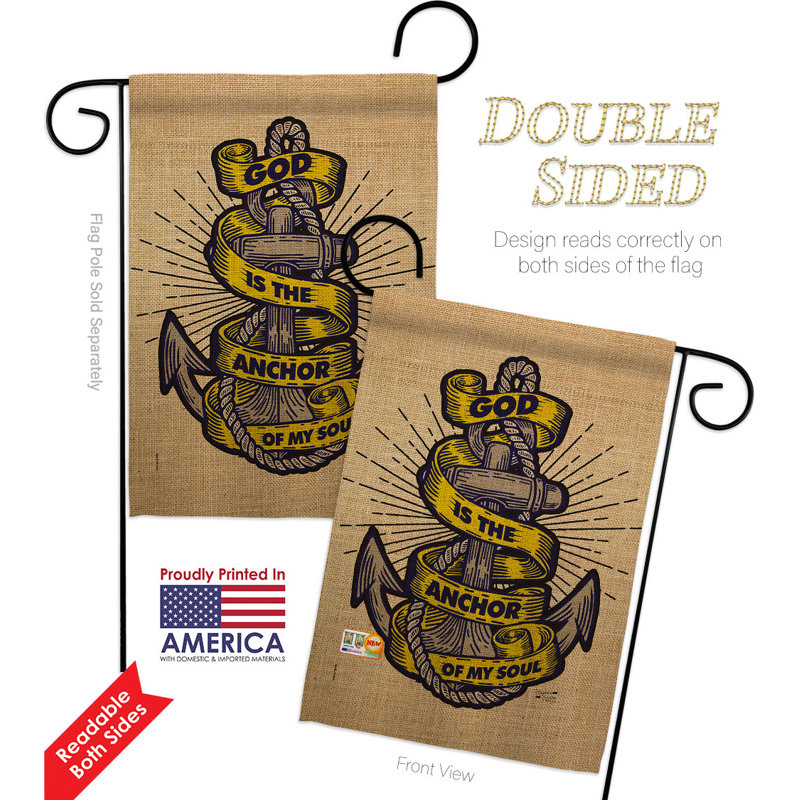 Double Sided 18.5'' H x 13'' W Polyester Flag Set