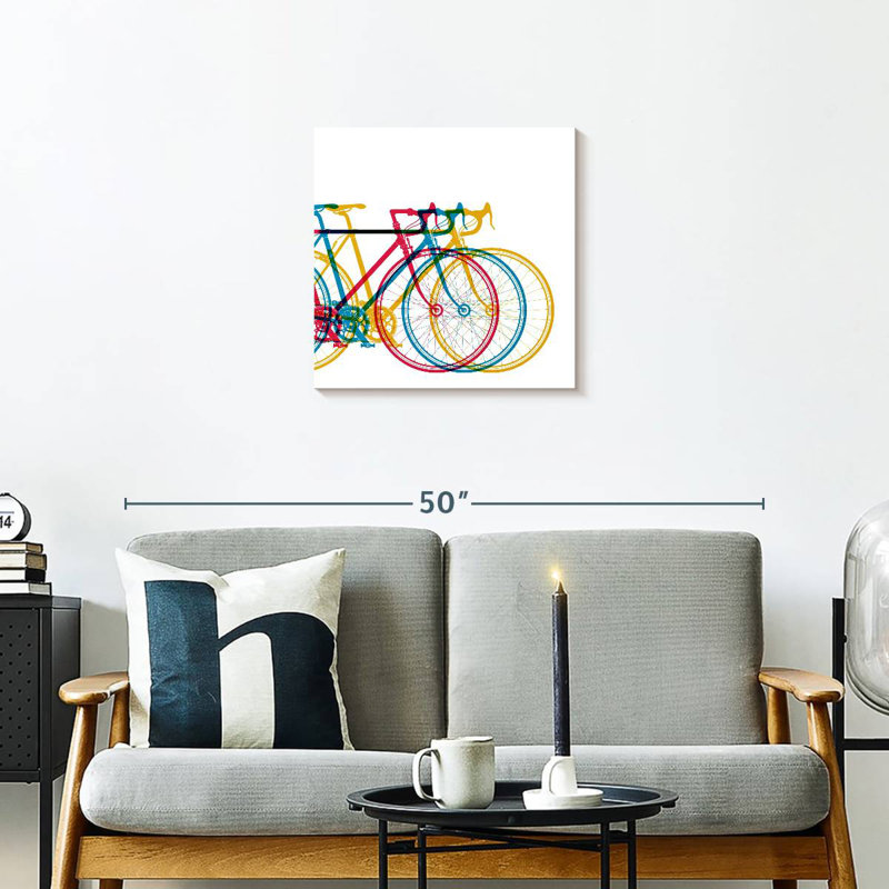 Vélo abstrait Mehar, H 20 po x l 20 po