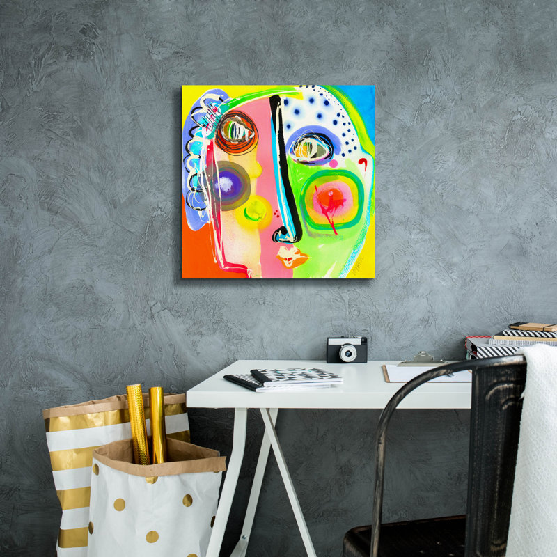 " Think Too Much " by Wyanne, 18" H x 18" W x 0.75" D