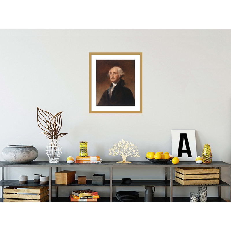 Copie de George Washington par Gilbert Stuart par Thomas Sully, impression giclée sur cadre, 26.87" H x 23.5" W