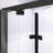 26" X 72" Black Framed Bi-Fold Pivot Shower Door, 1/4" Clear Tempered Glass, Space-Saving Folding Enclosure With Stainless Steel Handle, Reversible Installation