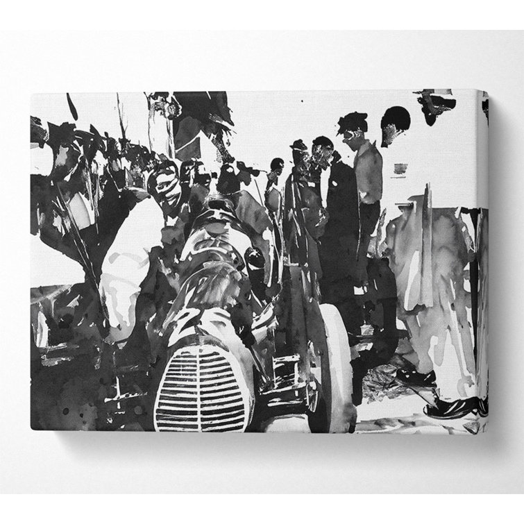 First F1 Pit Stop - Wrapped Canvas Print