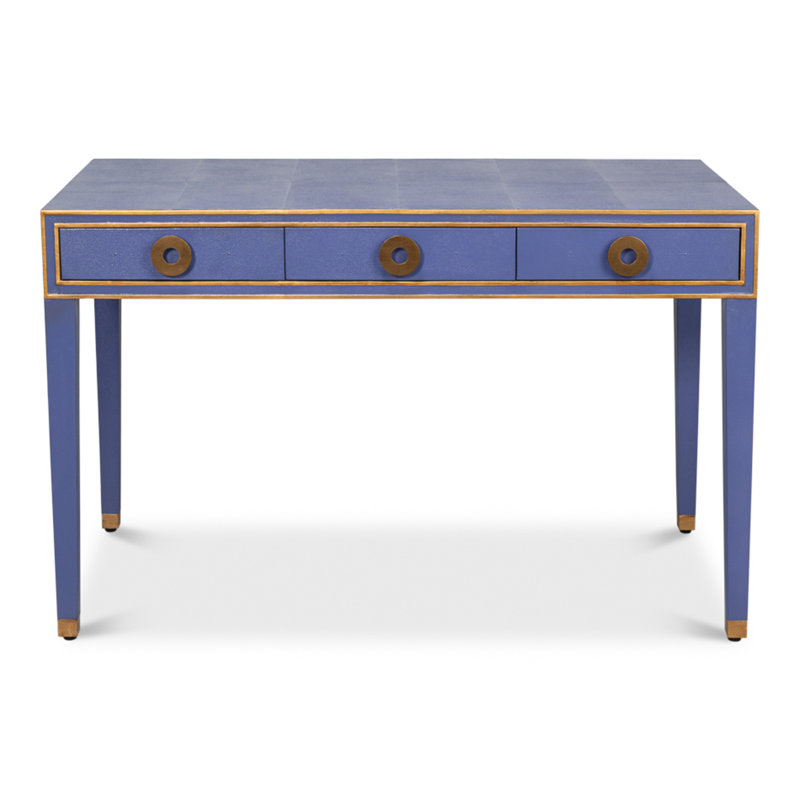 Shagreen Writing Desk, Blue