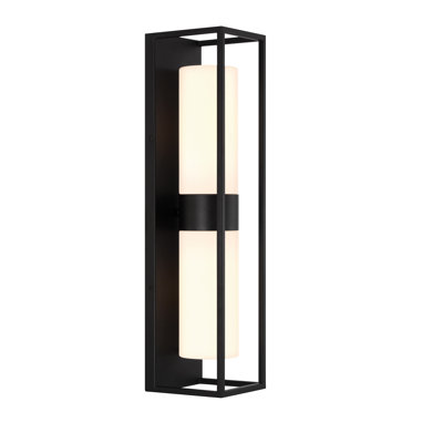REN 2-Light Outdoor Lantern, Black