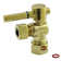 Kingston Brass Fauceture 5/8-Inch OD Comp x 1/2-Inch OD Comp Quarter-Turn Angle Stop Valve