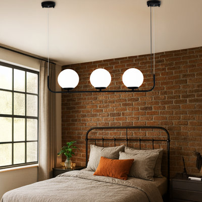 Luminaire suspendu pour îlot de cuisine 3 lumières