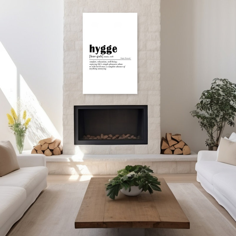 Art mural urbain contemporain Hygge, H 48 po x l 32 po