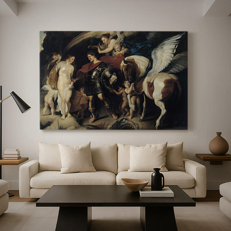 Persée et Andromède-Peter Paul Rubens-Toile tendue avec châssis-c. 1622, 40 po x 60 po