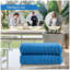 Premium Ribbed Cotton Bathroom Towel Collection, Soft & Plush, Fast Absorbing Hand, Bath Towels & Bath Sheets - 2 Pack-124328134-118474323