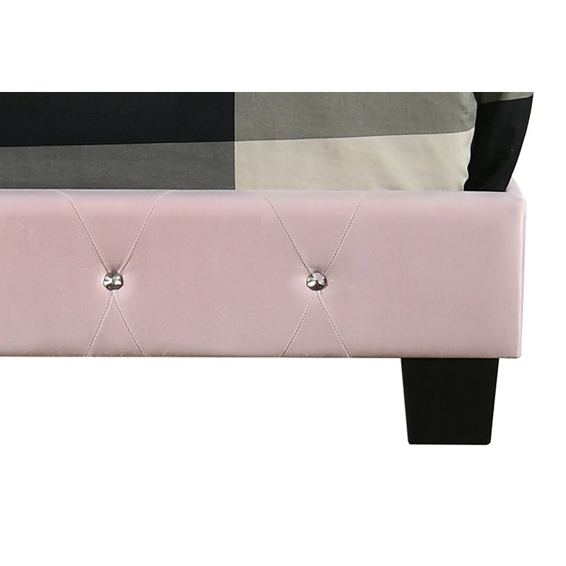 Charmant lit transitionnel confortable, Très grand, Rose