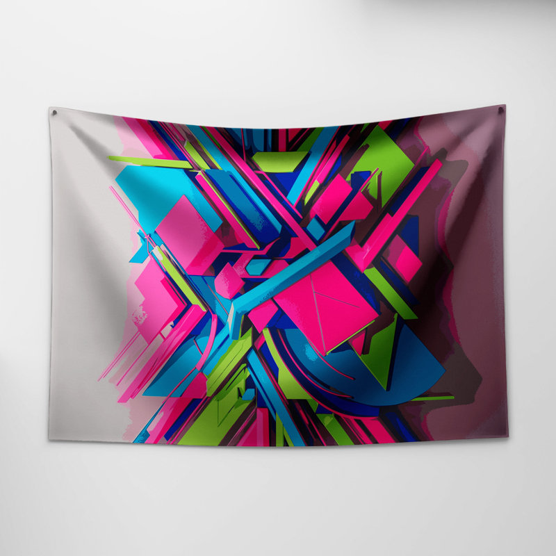 Tapisserie murale «Geometric Abstraction 81», 68 po x 80 po