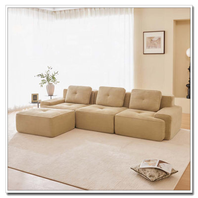 Canapé modulaire en tissu Corduroy