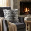 Coussin décoratif à imprimé animalier en fausse fourrure Fancy-1160068859
