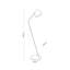 Lampe sur pied noire Gustavo
