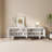 Modern Cream White TV Stand for Living Room, Entertainment Center with 4 Doors,Storage TV Console