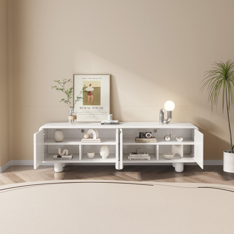 Ivy Bronx Modern TV Stand Cabinet - 4 Doors