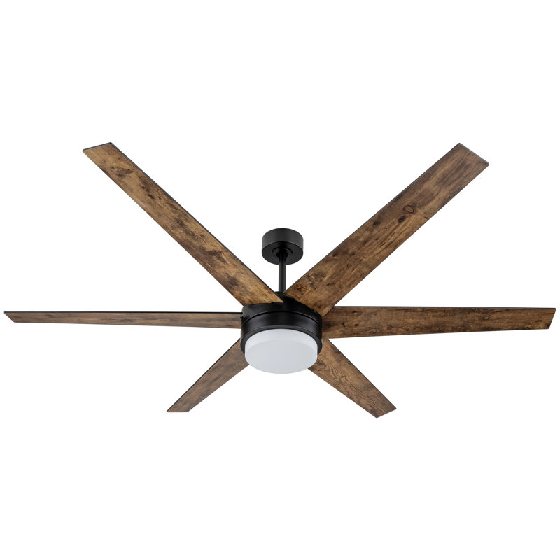 Chamlee 70'' 6-Blade DC Ceiling Fan with 3CCT Dimmable LED Lights and Remote Control