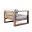 Fauteuil d'extérieur en bois d'eucalyptus Paradise