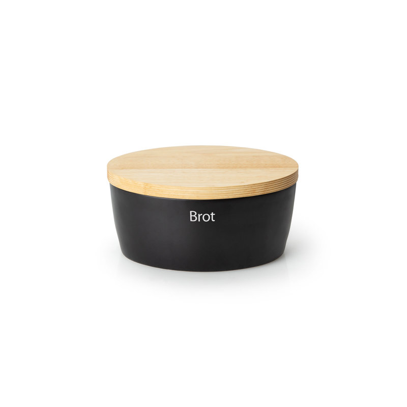 Ceramic Food Storage Container, Black, 13.5cm H x 20cm W x 27cm D.