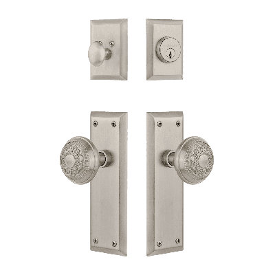 Nostalgic Warehouse New York Entry Set with Egg & Dart Knob