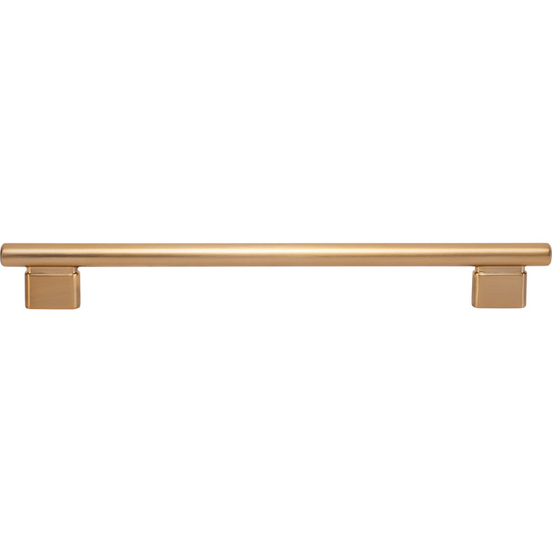 Warm Brass 8 13/16" Bar Pull with Mounting Hardware