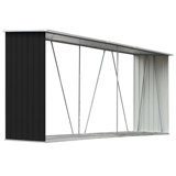 330cm W x 84cm D Metal Log Store