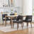 Wooden Dining Chairs Set of 4, Modern Fabric Upholstered Dining Room Chair Kitchen Chairs-1166747015