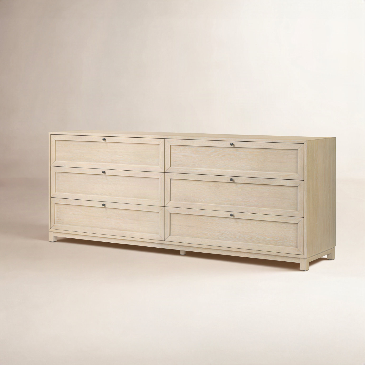 Sonata 6 - Drawer Dresser, Light Bleach Oak