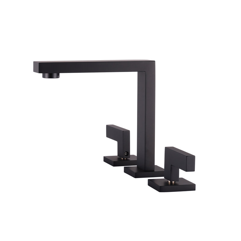 Widespread Bathroom Faucet, Black