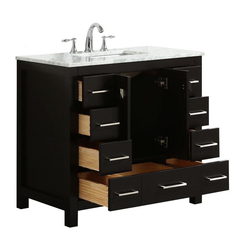 Ensemble de meuble-lavabo double 72 po Swatzell, Espresso