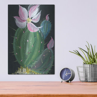 Bungalow Rose 'Cactus 1' by Kristy Rice Metal Wall Art