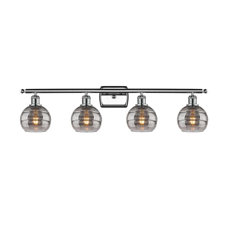 Chartoff 4 - Light Dimmable Vanity Light, Clear, Polished Chrome