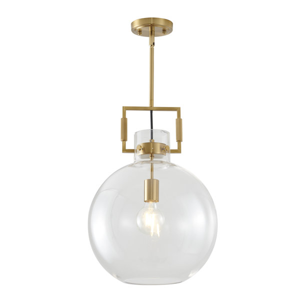 Everly Quinn 1 - Light Brass Single Pendant | Wayfair