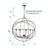 Shamaria 40-Inch Oversize 9 - Light Dimmable Globe Metal Chandelier