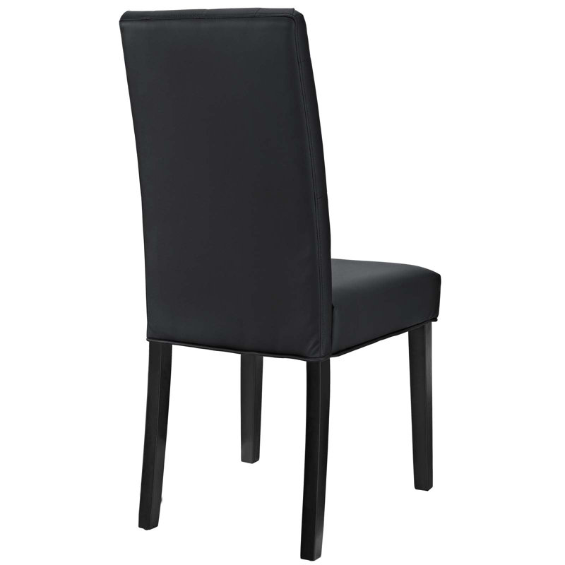 Modway Confer Dining Side Chair, Vinyl Black