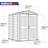 Yardmate Plus Plastic Traditional Storage Shed-122498668