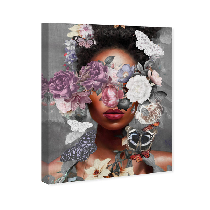 «Butterfly Explosion», impression sur toile, H 30 po x l 24 po, Toile tendue, Sans cadre