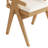 Solid wood cream wind dining chair home