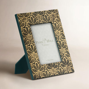 Lila Leather Embossed Picture Frame