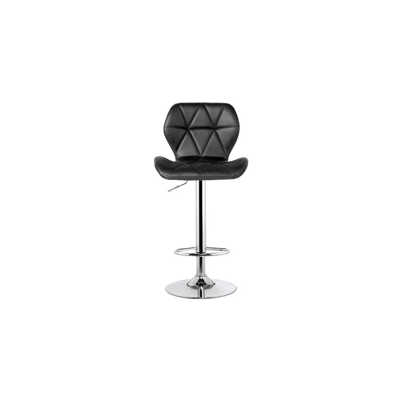 Tabouret de bar pivotant réglable au gaz (noir) - chacun, Noir, 1 PC