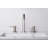 Contemporary Brushed Nickel Widespread Bathroom Faucet, Dual Handle Stainless Steel Vanity Sink Faucet With Pop-Up Drain & Supply Lines
