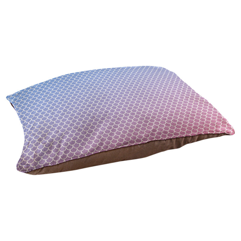 Coussin d'extérieur Campion, Grand (l 42,5 po x P 32,5 po x H 14 po), Bleu / Rose / Mauve