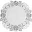 Ensemble de napperons ronds fabriqués à la main avec dentelle florale brodée pour une élégante table de salle à manger et un décor de Noël-62294345