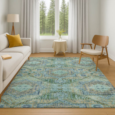 Premium Machine Washable Alaina AMF1929 Global Rug