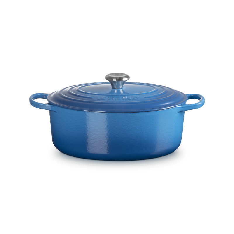 Le Creuset Enameled Cast Iron Oval Dutch Oven with Lid, 6.75 quarts, Marseille