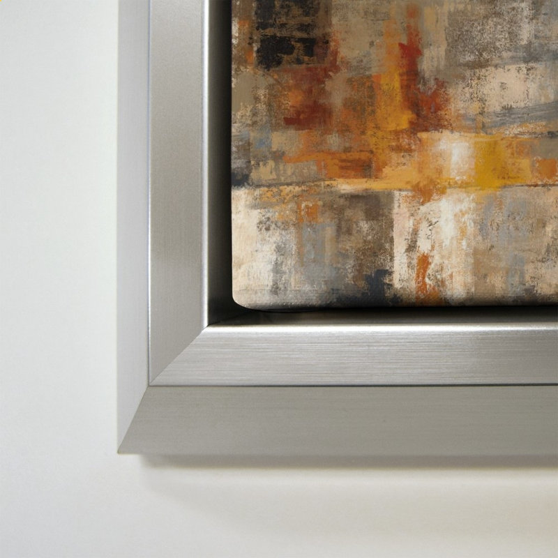 «Silver and Amber» par Silvia Vassileva - impression sur toile, H 28 po x l 40 po, Argent