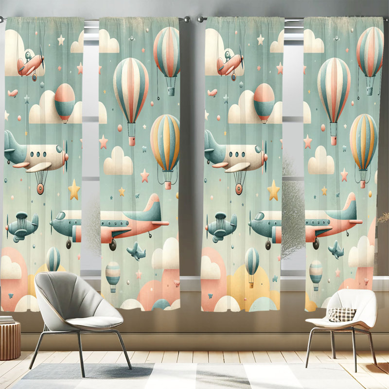Semi Sheer Curtain, 56" W x 95" L